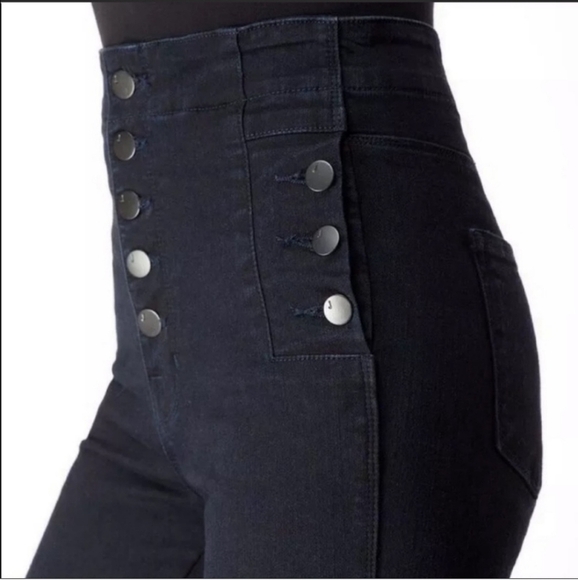 J Brand Natasha Sky High Skinny Jeans Stretch Denim Size 29 Bluebird Darkwash - Picture 6 of 16